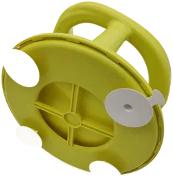 Drehbarer Badesitz, Kunststoff, grün mit Kugel in türkis/hellblau, mit Saugnäpfen - Bild 5