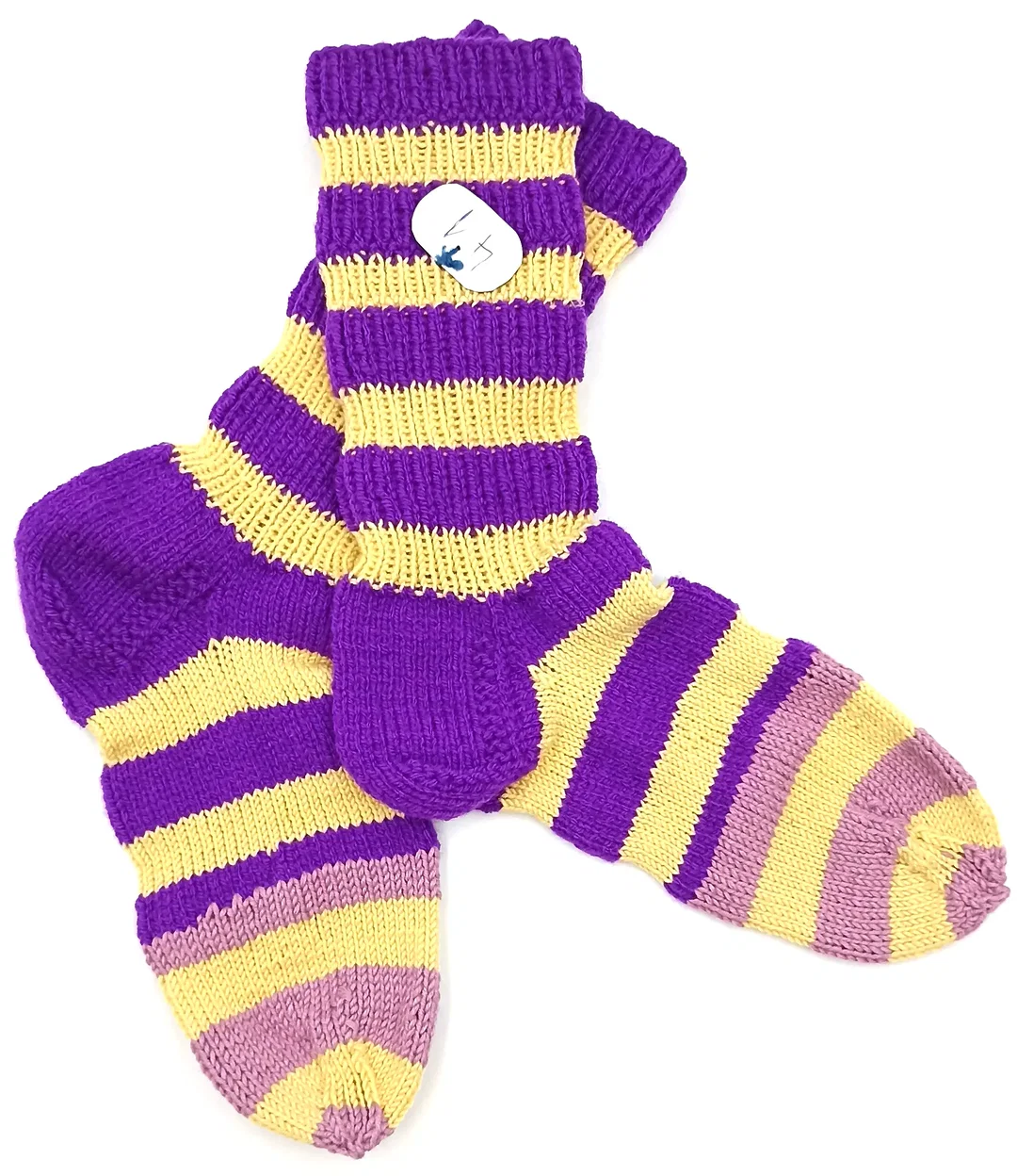 Handgestrickte Wollsocken Gr. 41 - Bild 1