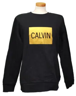 Calvin Klein Jeans Herren Pullover mit Logo schwarz Gr. XL - Bild 1