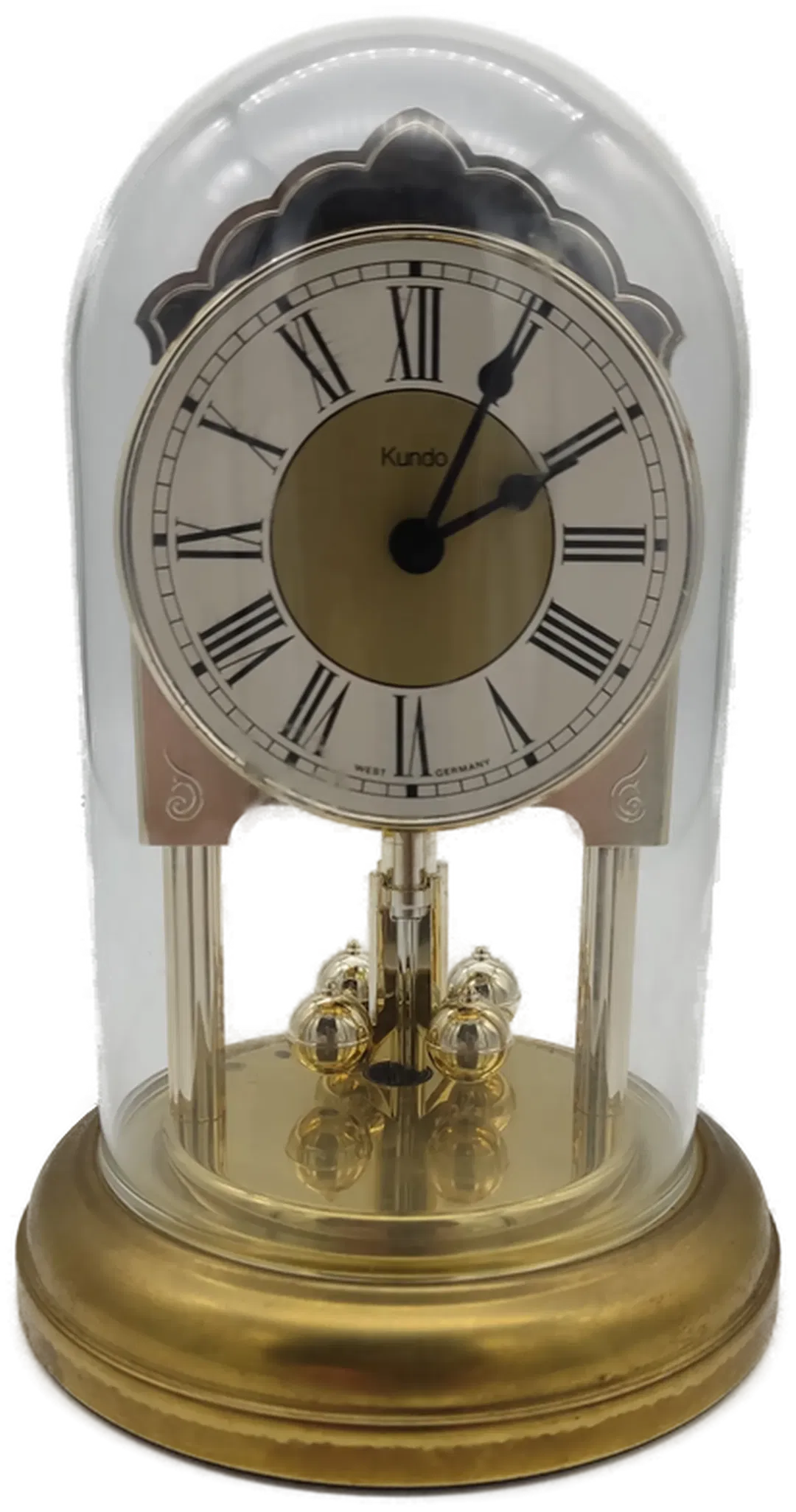 Kundo Vintage Tischuhr Magnetpendeluhr mit Glasdom - Bild 1