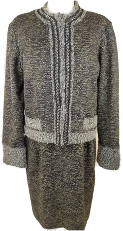 Joseph Ribkoff by FLAMM Damen-Kostüm schwarz-grün meliert - XL/42 - Bild 4