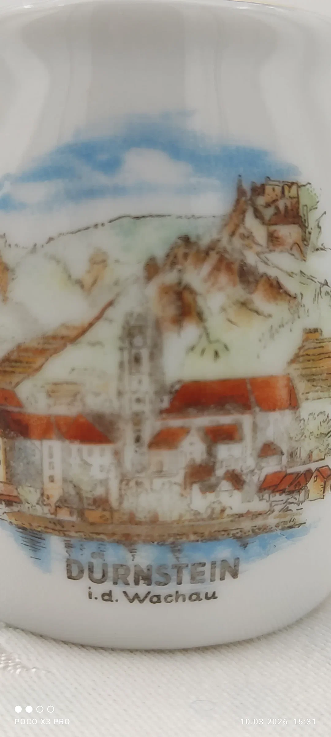Lilien Porzellan Milchgießer Goldrand Dürnstein | Einmaliges Unikat – Bild 5