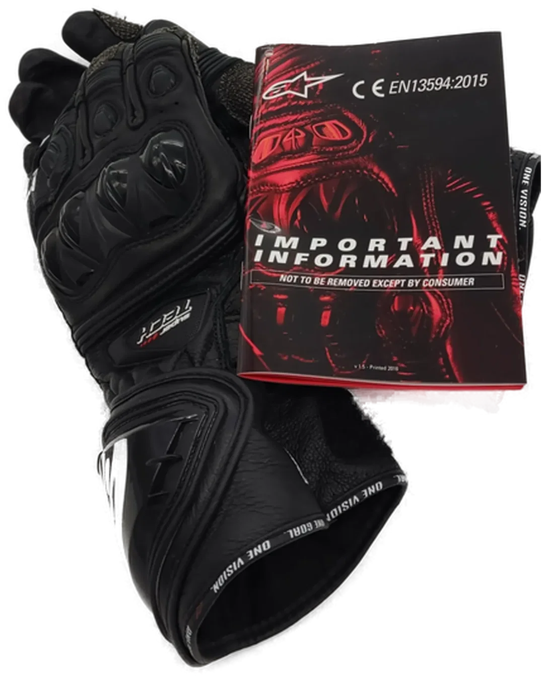 Paar Supertech Motorradhandschuhe Alpinsstar in Schwarz – Bild 4