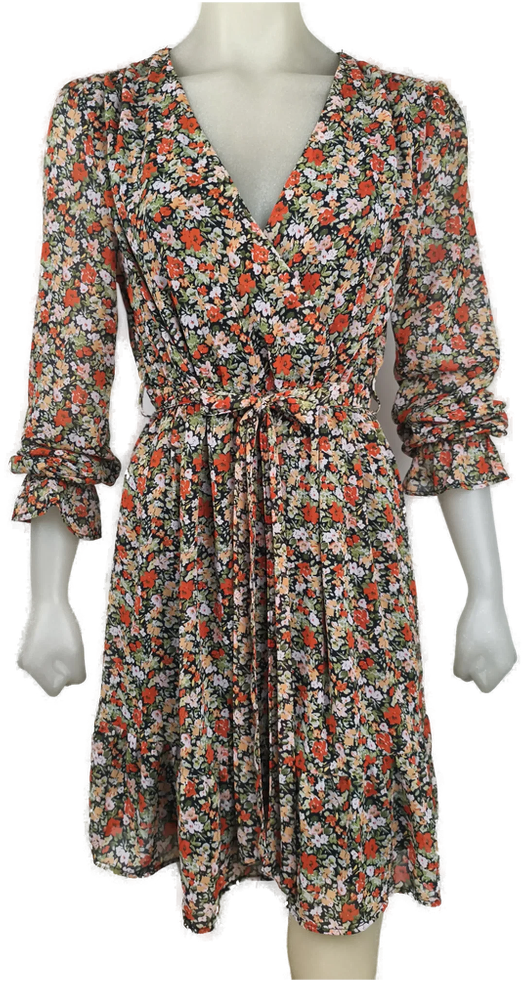Amisu Damenkleid, Gr. 40, Blumen – Bild 4
