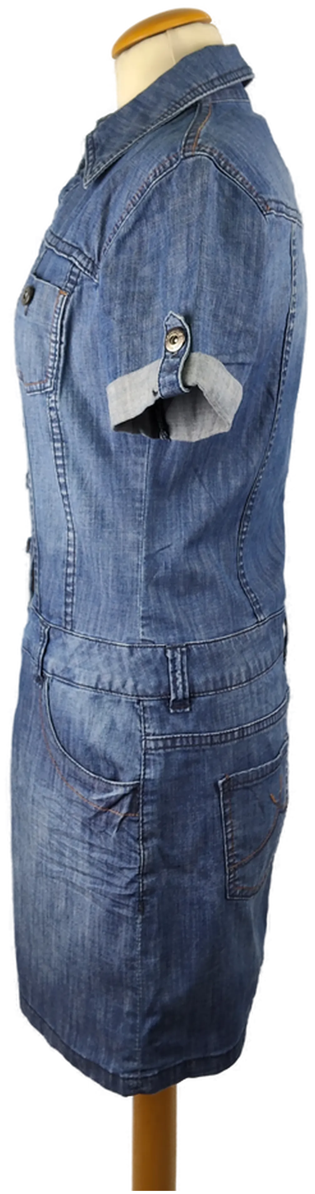 Minikleid s.Oliver Baumwolle Jeans-Look | Jeans-Chic – Bild 2