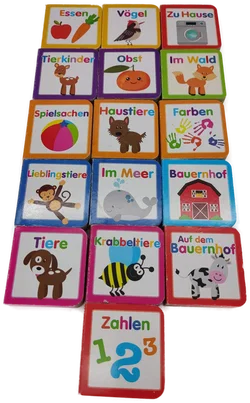 Babylexikon 16 tlg. bunt, Größe ca. 7,5 x 7,5 x 2 cm – Vorschau 2