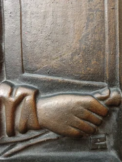 Gusseisenbild 'Der Fenstergucker' von Anton Pilgram 23x18cm | Historisches Detail – Vorschau 5