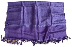 PASHMINA Schal 70% Pashmina 30% Seide lila 180x65 cm - Bild 1