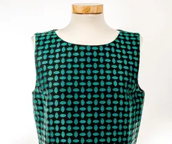 Hallhuber Kleid grün / gemustert Größe 38 - Bild 3
