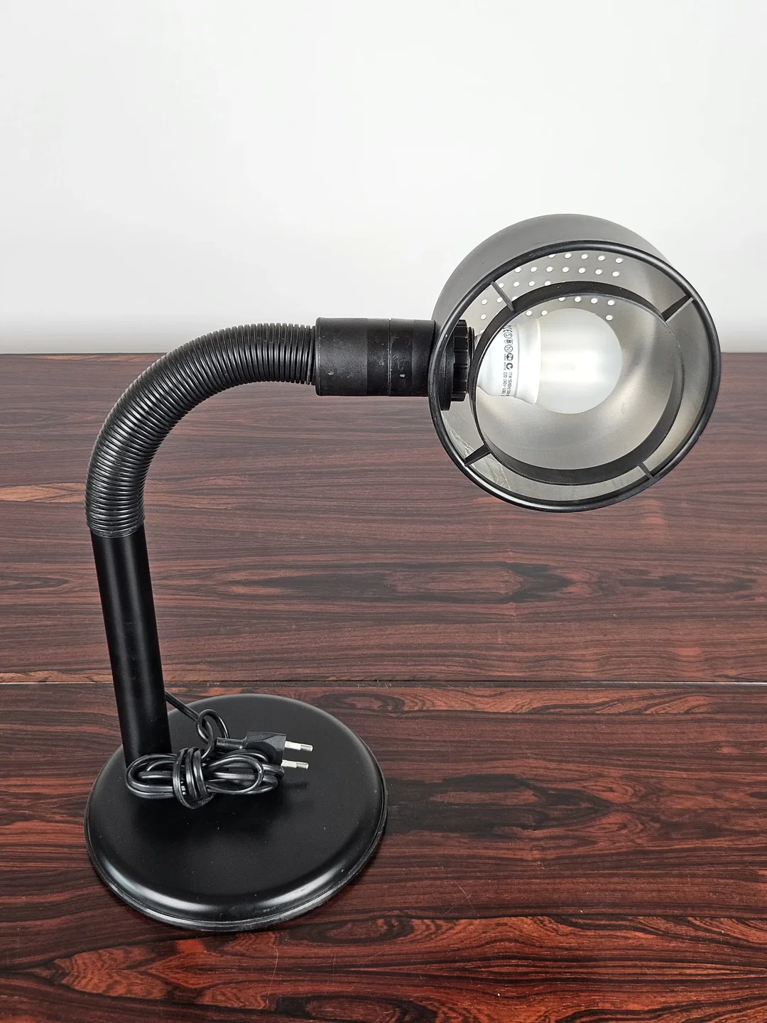 Vintage Tischlampe, schwarz - Höhe ca. 42 cm  – Bild 4