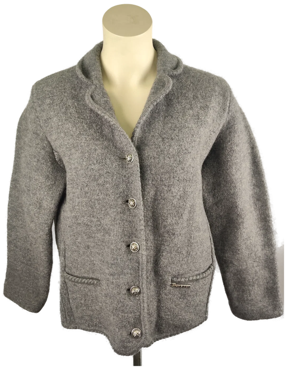 Damenjacke aus Mischfaser in Grau | Herbstlicher Stil – Bild 1