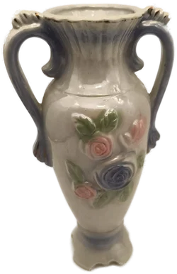 Henkelvase "Romantik", Porzellan, 24 cm hoch, klassische Amphorenform – Vorschau 1