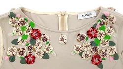 Max&Co Damen Midikleid creme Blumendetails Gr. S - Bild 3