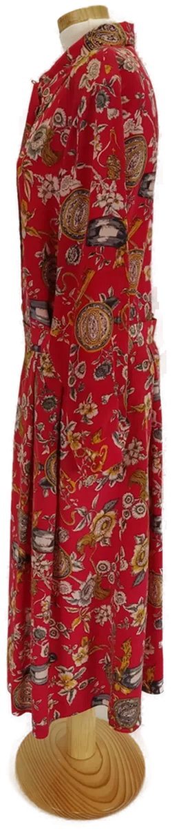 Silk City Damen-Kostüm rot geblümt - XL/42 - Bild 5