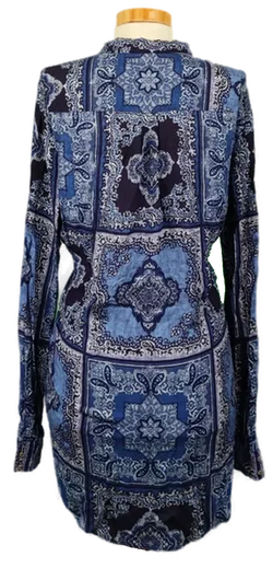 Esprit Damenbluse gemustert blau Gr. S – Vorschau 2