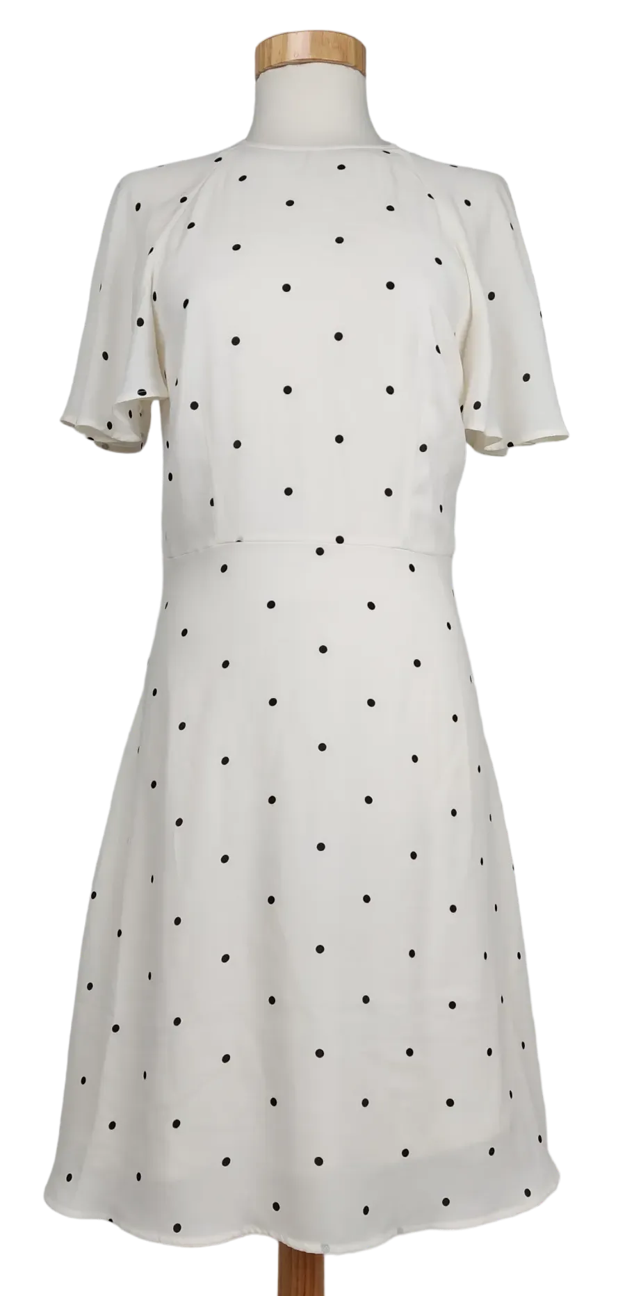 H&M Damen Midikleid, weiß - Gr. S - Bild 4