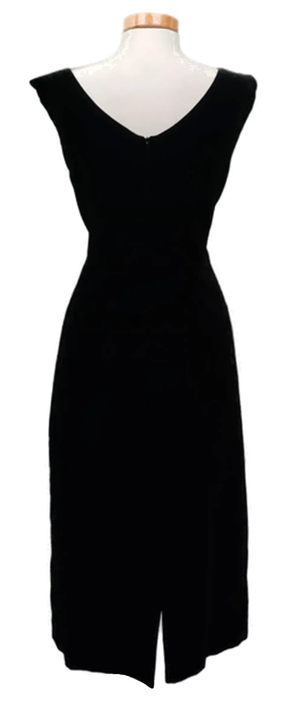 Augustat Damen Samt-Midikleid schwarz Gr. XXL – Bild 2