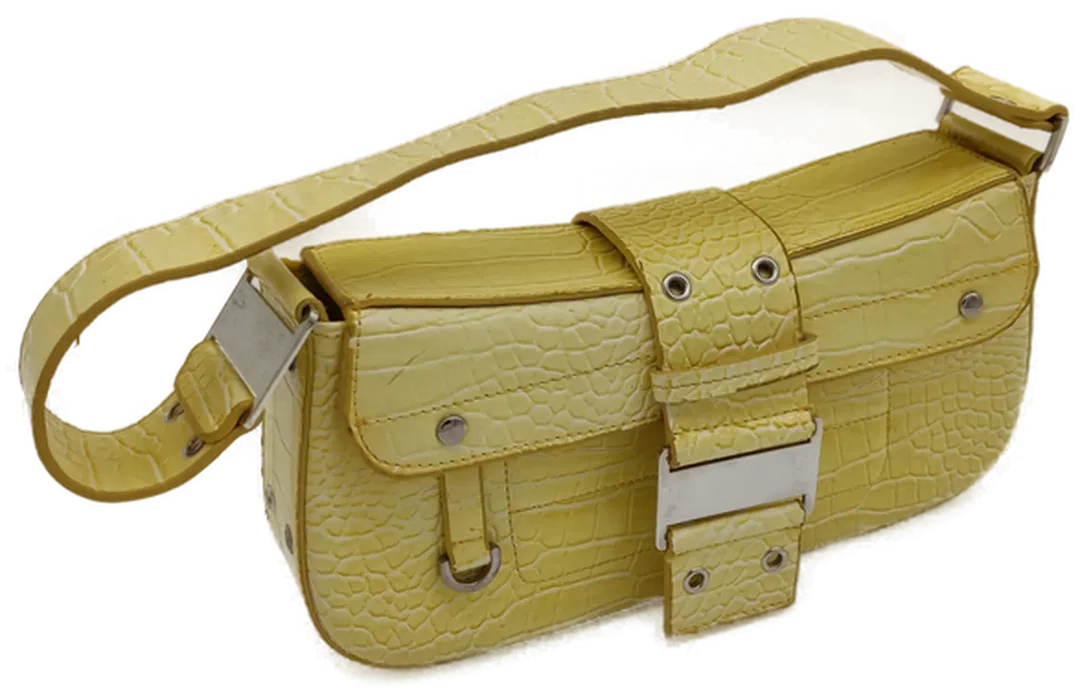 Damen Handtasche zitronengelb - Bild 4