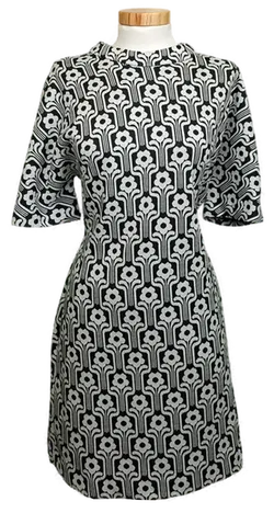 Desigual Damen Midikleid schwarz/weiß geblümt Gr. XL - Bild 1