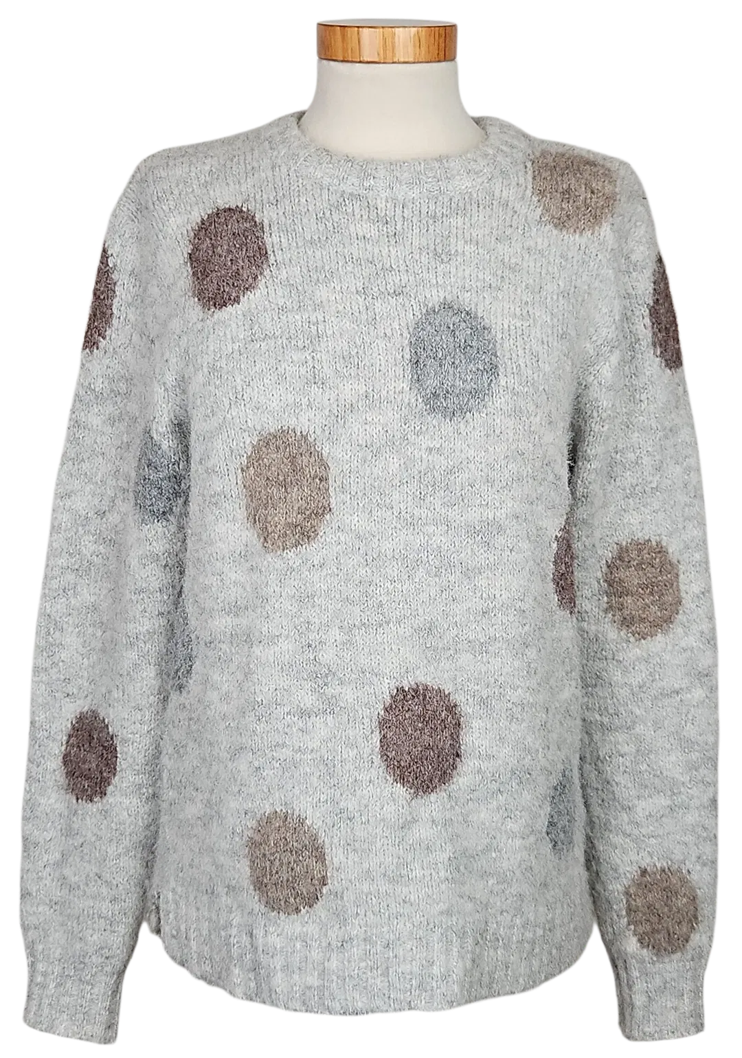 FREE/QUENT Damen Pullover, grau - Gr. M  - Bild 1