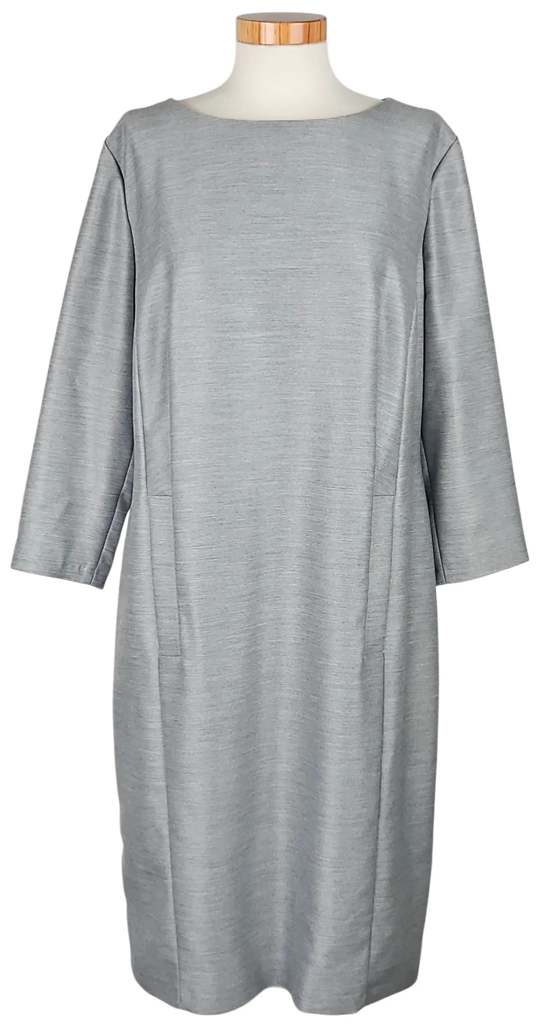 BARBARA SCHWARZER Damen Midikleid, grau - Gr. XL  - Bild 1