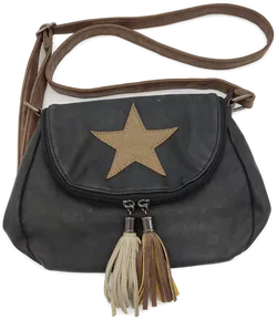 Canvas Damen Hand- Umhängetasche braun  - Bild 2