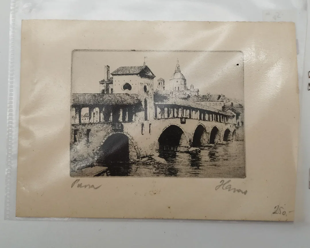 Original Druck Stadtansicht "Puna" von H. - 12,5 x 17 cm – Bild 2
