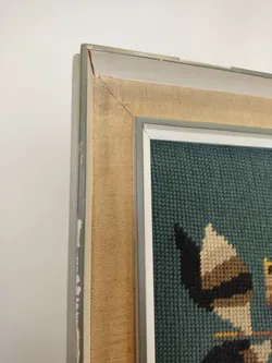 Ausgefallenes Vintage-Stickbild 