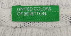  United Colors of Benetton Kinderpullover weiß gemustert Gr. 3XL  - Bild 3