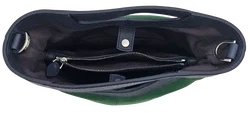 Max V. Koenig Damen Handtasche, grün/marine - Höhe ca. 22 cm  - Bild 3