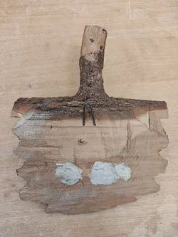 Waldgeist Wandfigur Holz 23 cm | Handgeschnitztes Unikat – Vorschau 5