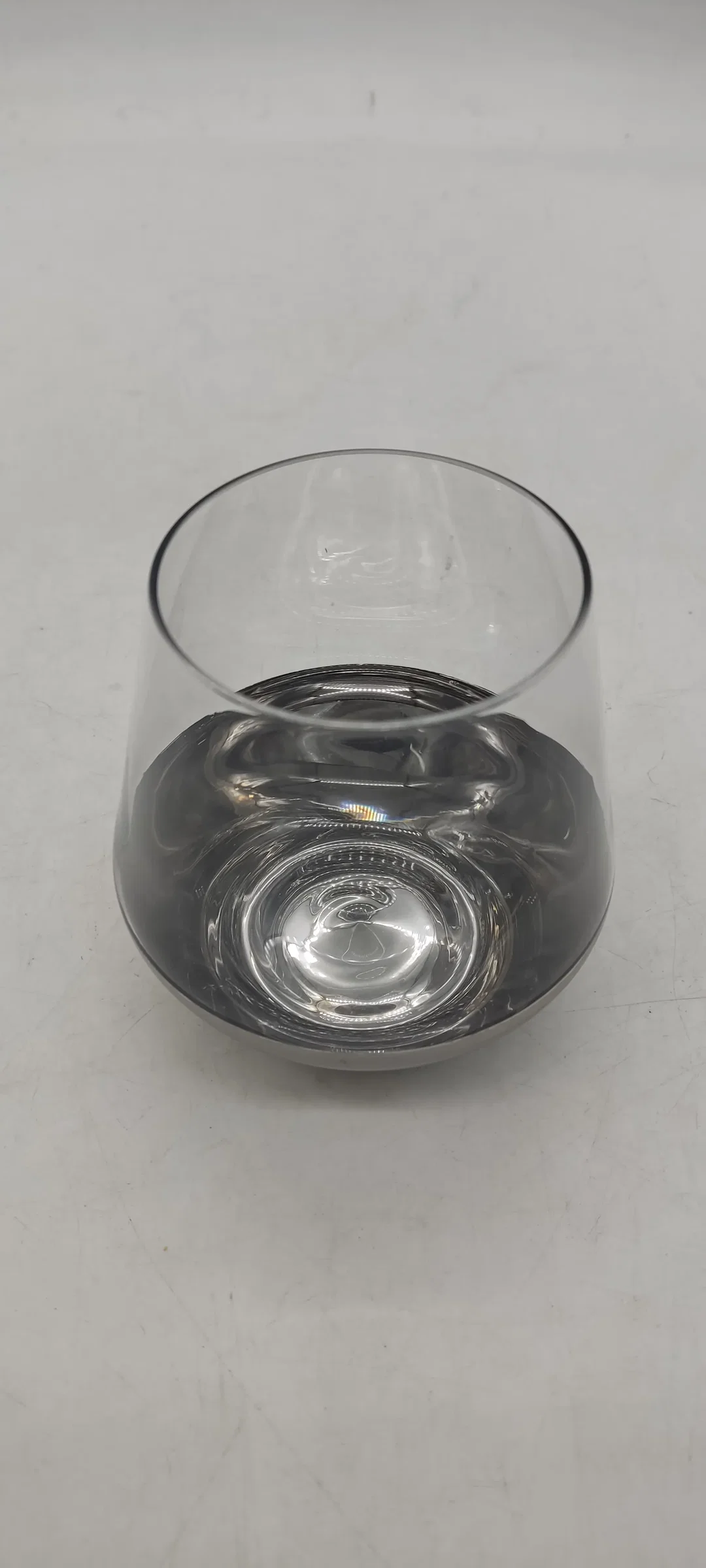 4 Glasbecher mit grauem Boden  – Bild 5