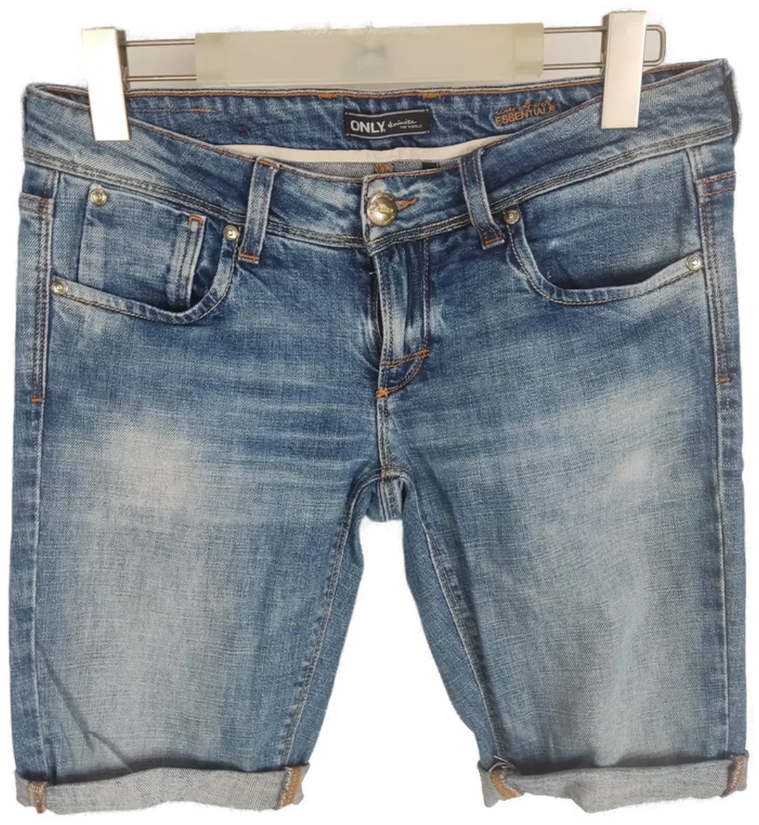 ONLY Damen Stretch Jeans Shorts in Blaumeliert, Größe W30L/34 - Bild 1