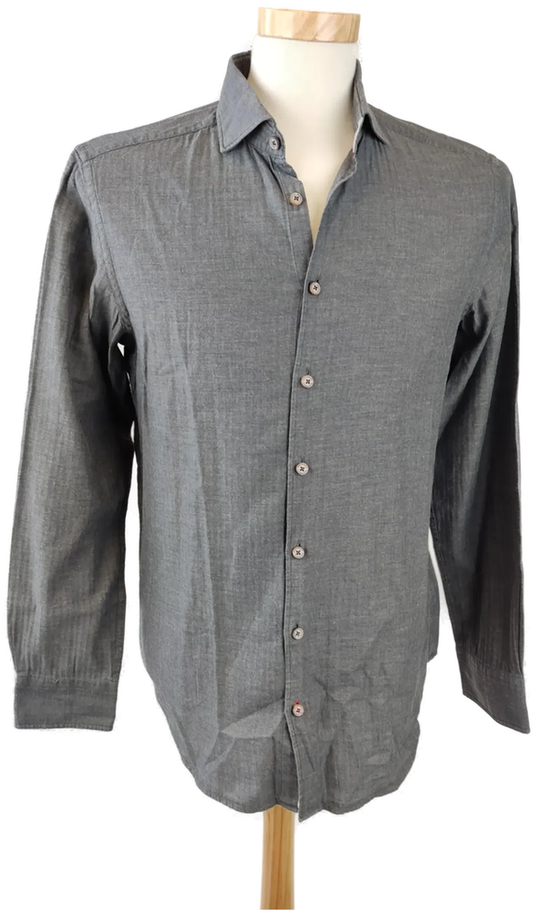 Benvenuto Herrenhemd grau - M (eng geschnitten) - Bild 1