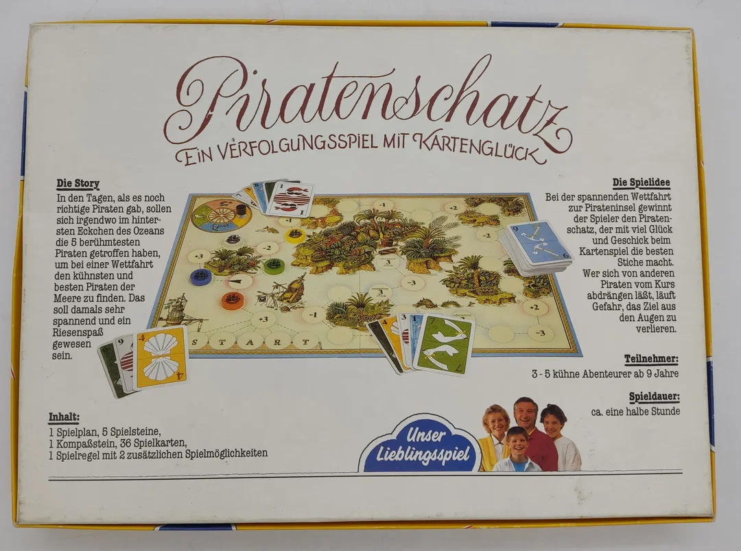 Vintage Unser Lieblingsspiel: Piratenschatz "Ein Verfolgungsspiel mit Kartenglück" – Bild 2