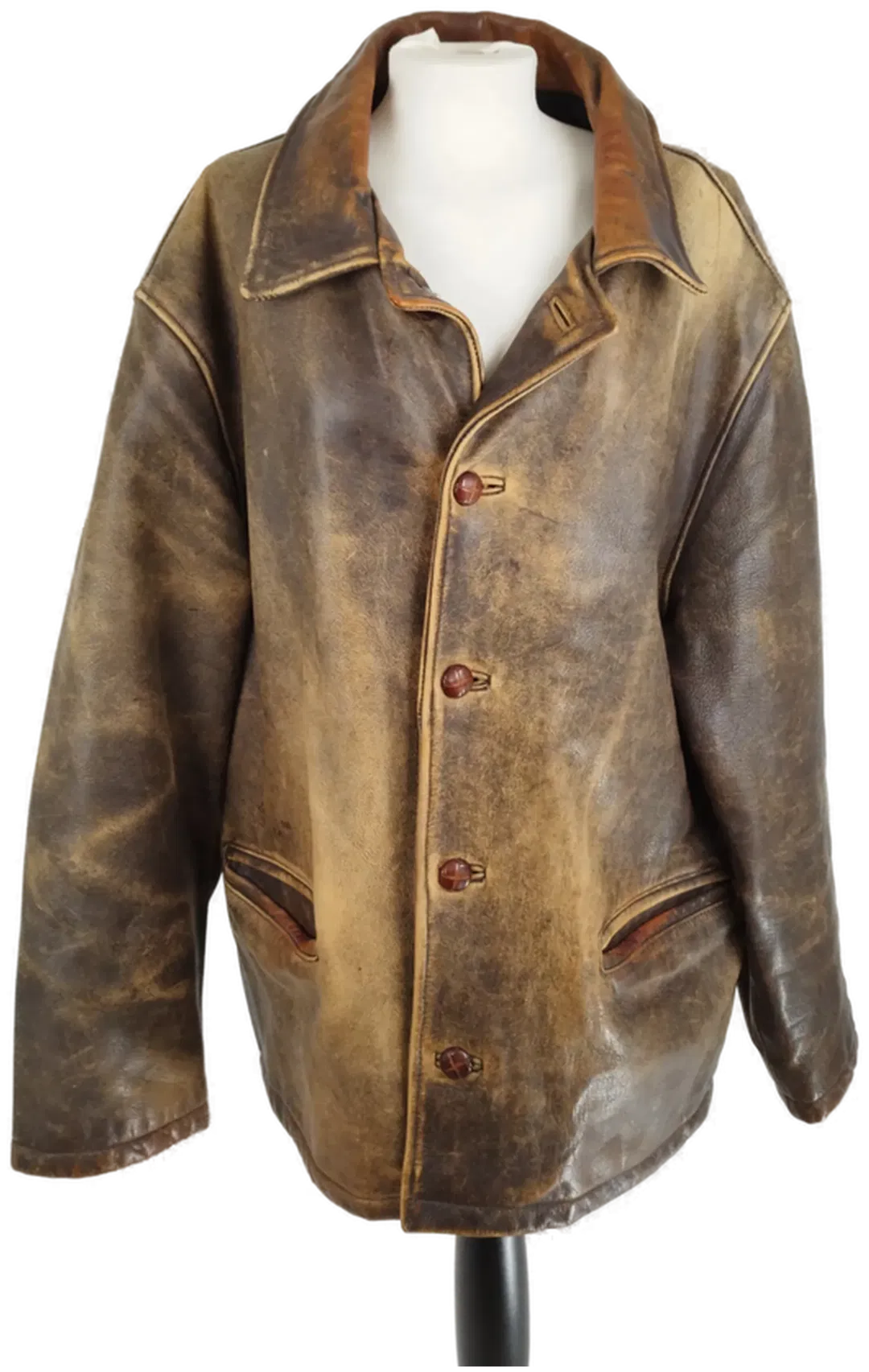 Lost Boys Mantel Braun - Echtleder - Bild 1