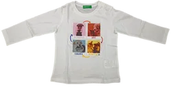 United Colors of Benetton Kindershirt weiß Gr. 82 - Bild 1
