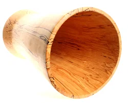 Großer handgefertigter Behälter aus Olivenholz – Unikat Ø ca. 25,5 cm / H ca. 48 cm - Bild 2