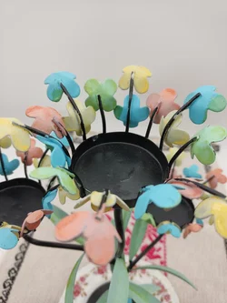 Porzellan-Teller Seltmann Bavaria  Blumen-Kerzenhalter  | DIY-Schatz - Bild 9