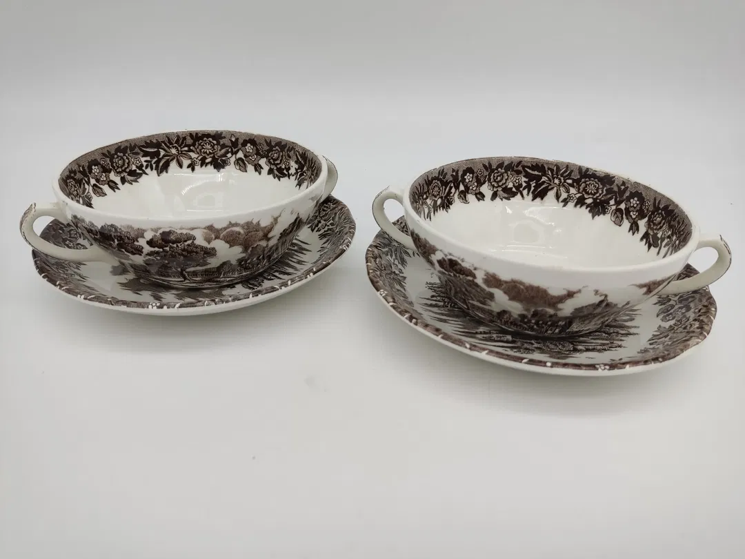 Original Englisches Porzellan Country Style Suppenteller - Bild 4