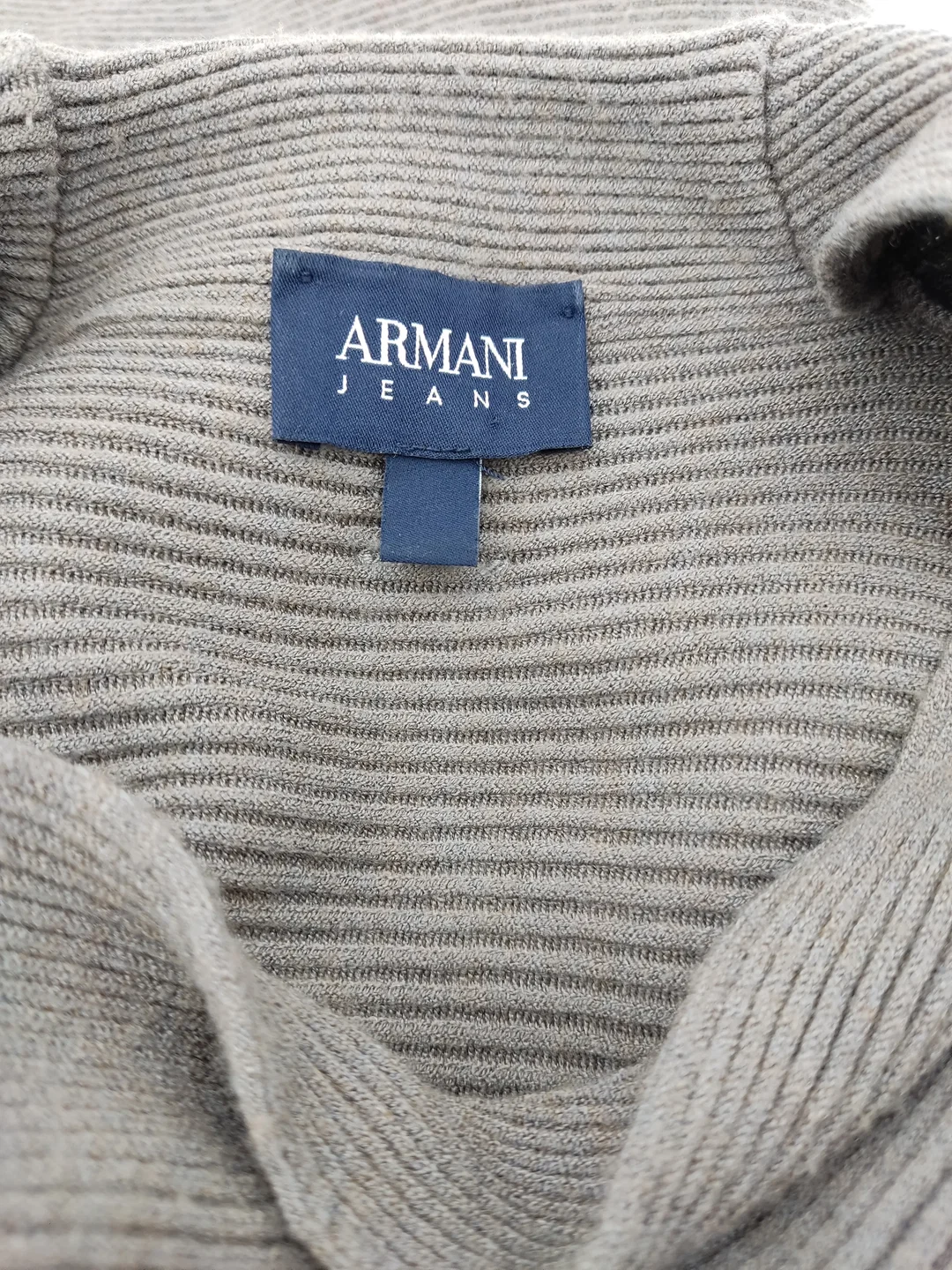 Armani Jeans Damen Strickkleid grau Gr. 40 – Bild 2