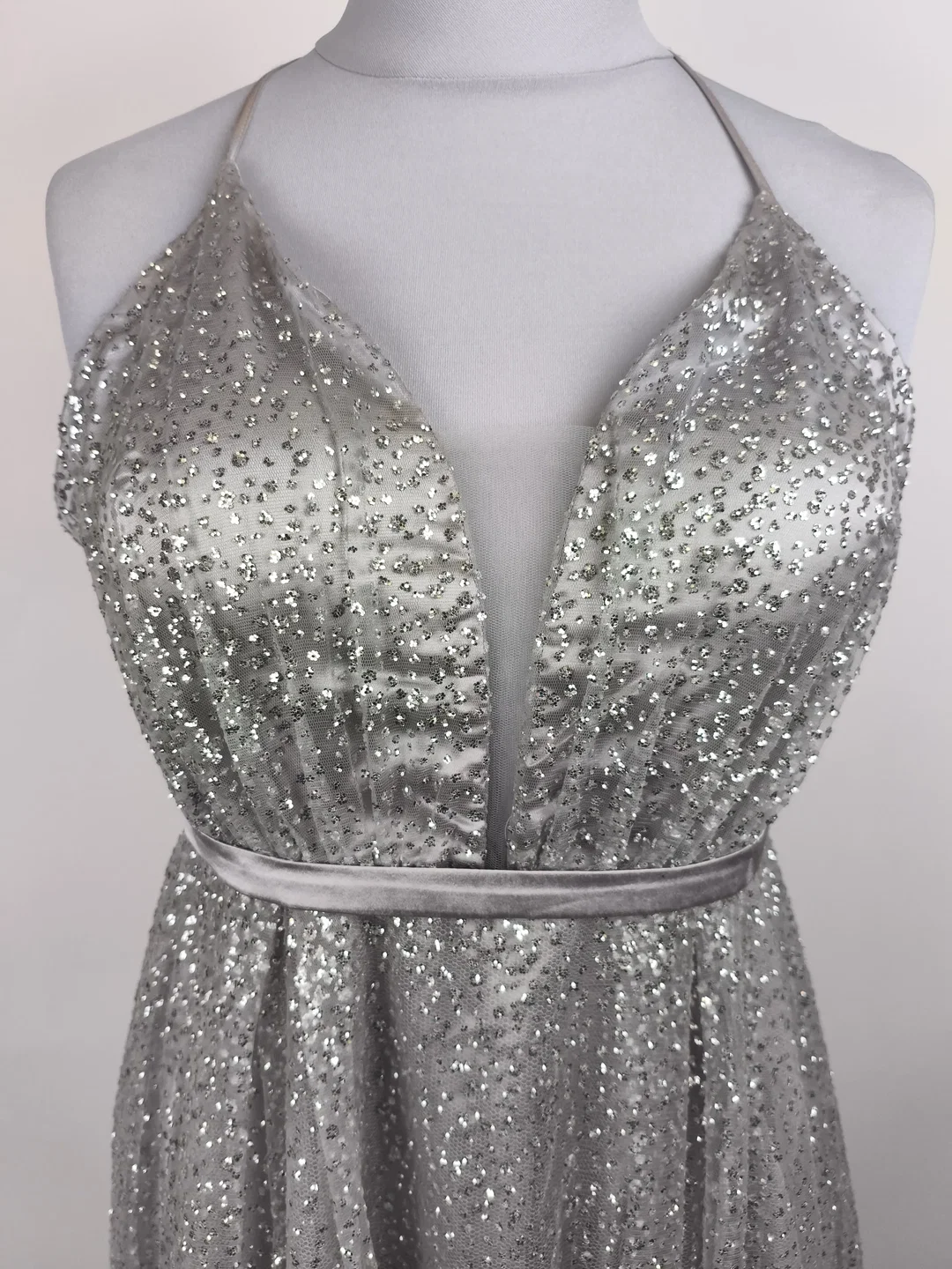 Ballbleid silber, Eva & Co, Gr. M – Bild 3