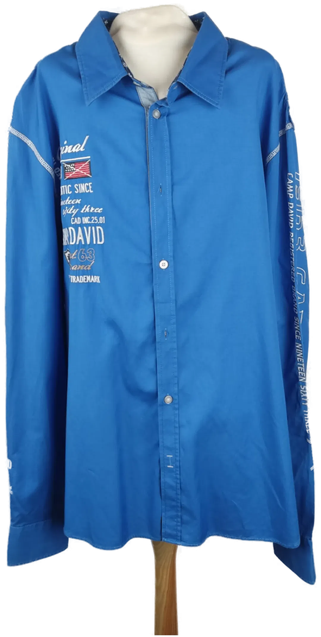 Camp David Herren Hemd blau - XL/52 - Bild 4