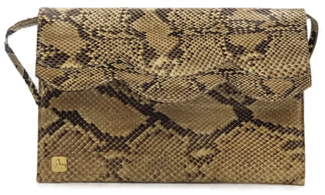 Schlangenoptik Damen Vintagetasche und Brieftasche  - Bild 4