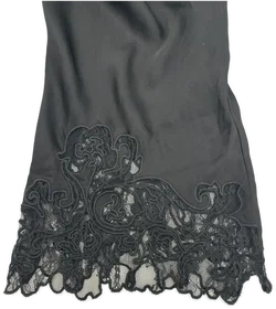 Zara - Damen Satinhose mit Spitzenbesatz - Gr. L – Vorschau 3