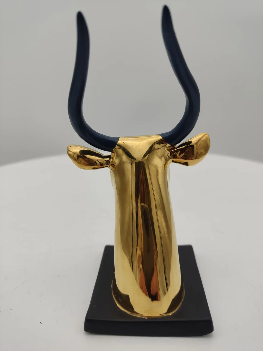 Goldener Sacred Cow Porzellan & Zertifikat von Franklin Mint | Limitierte Rarität – Bild 4