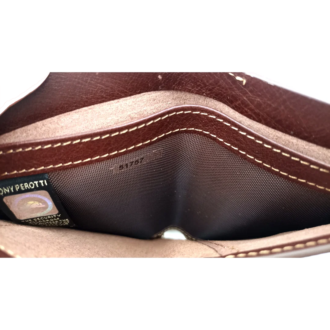 Tony Perotti Herren Lederbrieftasche braun – Bild 4