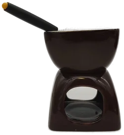 Schokoladen Geschenkbox Fondue-Set mit Rezeptbuch  - Bild 4