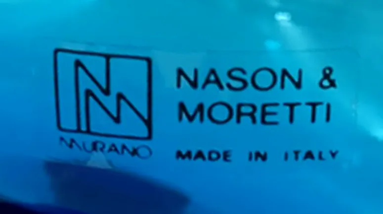 Nason & Moretti Muranoglas - Alzatina Modern Charme türkis – Bild 2