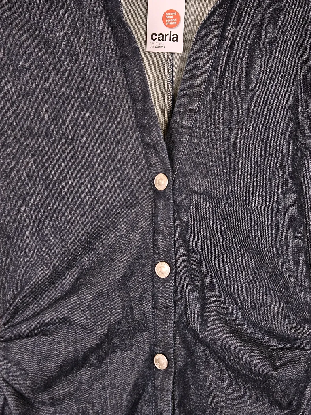 ZARA Damen Jeanskleid, marine - Gr. L – Bild 3